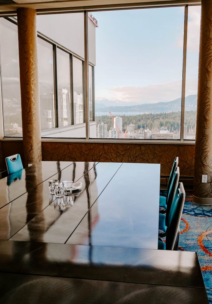 meeting room with views of Stanley Park